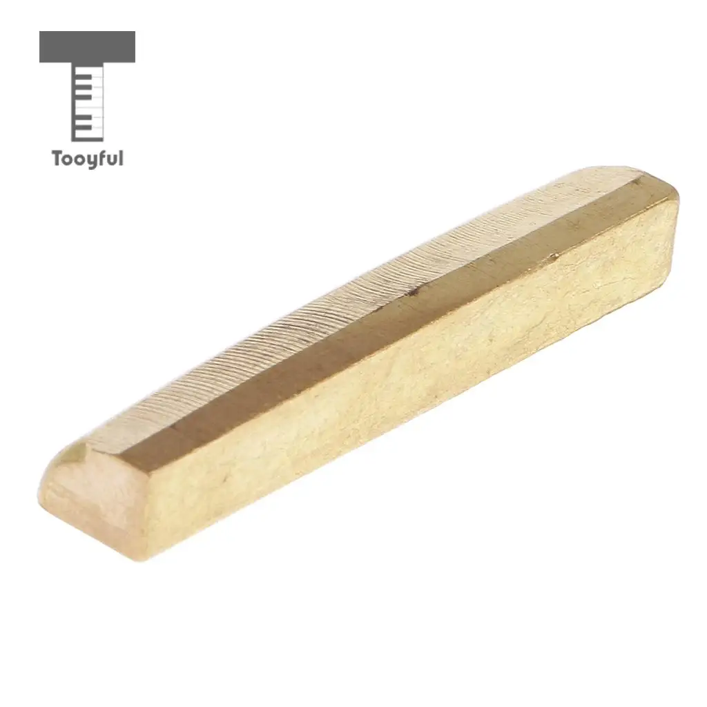 43x6mm Acoustic Folk Guitar Bridge Nut Slotted Brass for String Instruments