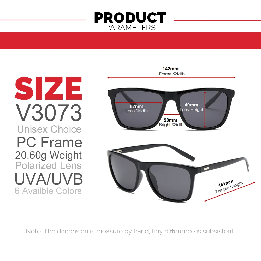 VIVIBEE Square Sunglasses Polarized for Men 2024 Trending Design UVA UVB Protection Sun Glasses Women Driver Polarised Shades