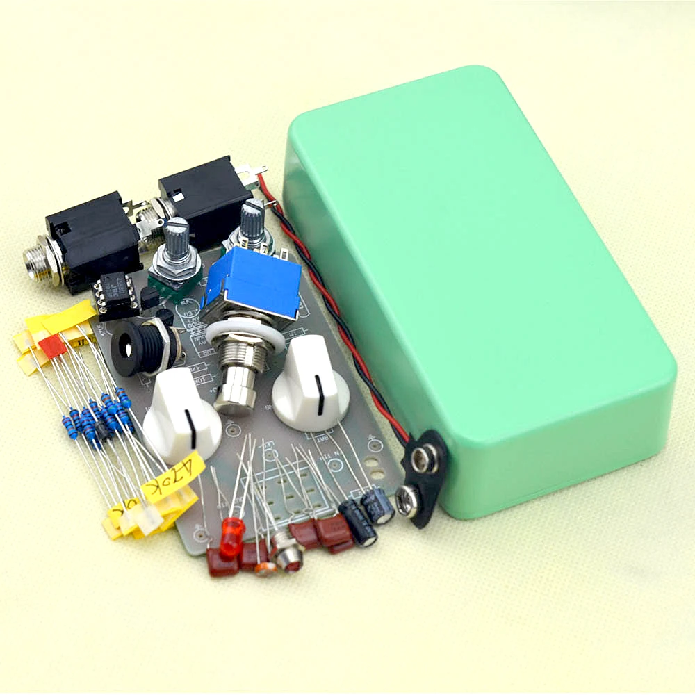 DIY Compressor Guitar Pedal Kits with1590B Diecast Aluminum Enclosure,IC4558D Pedal Kit  True Bypass Free Shipping