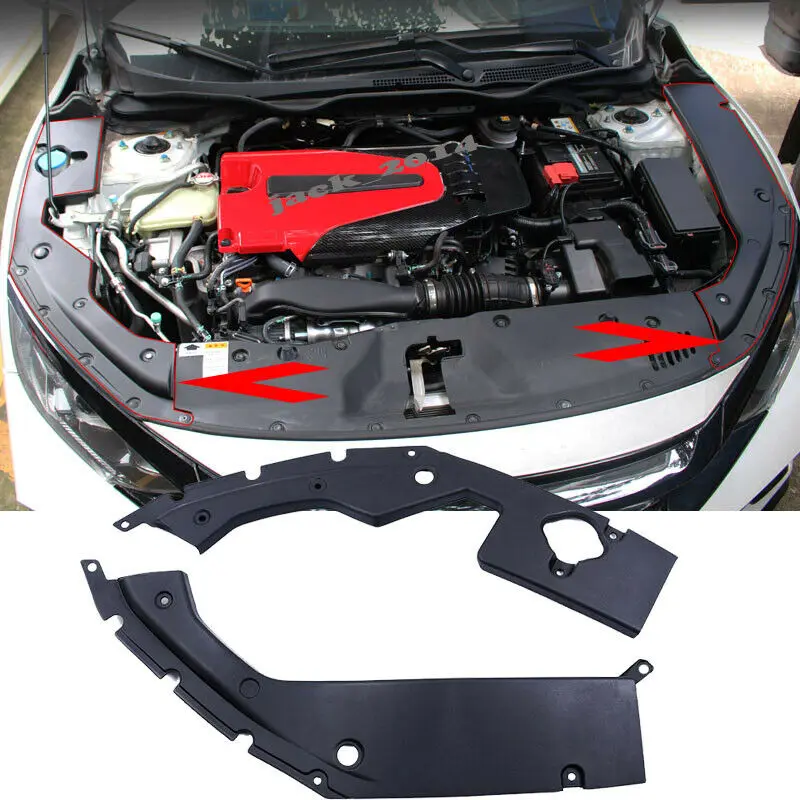 

ABS Auto Engine Cover Leaf Plate Cover Fit for Honda 10TH Gen Civic 2016 2017 2018 2019