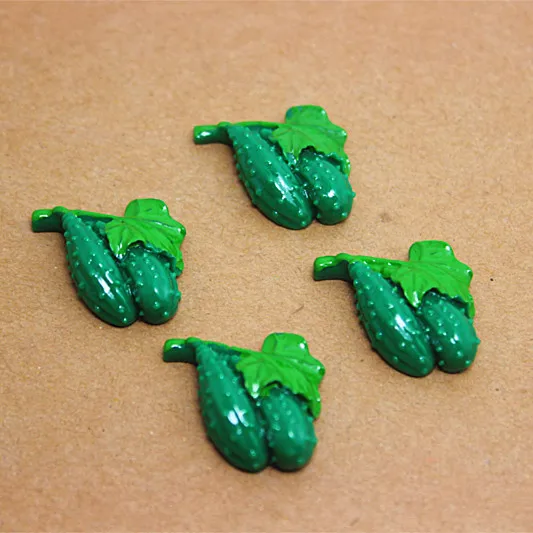 

Bulk lot 50pcs 20*28mm cute cucumber vegetable resin flatback cabochon for DIY craft art scrapbooking,RF2027