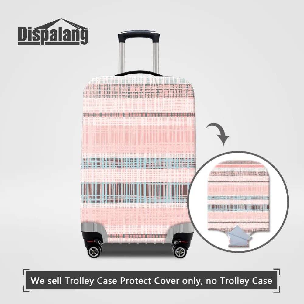 Dispalang Spandex Suitcase Cover for 18-30 Inch Trolley Case Striped Travel On Road Luggage Dustproof Cover Luggage Protector