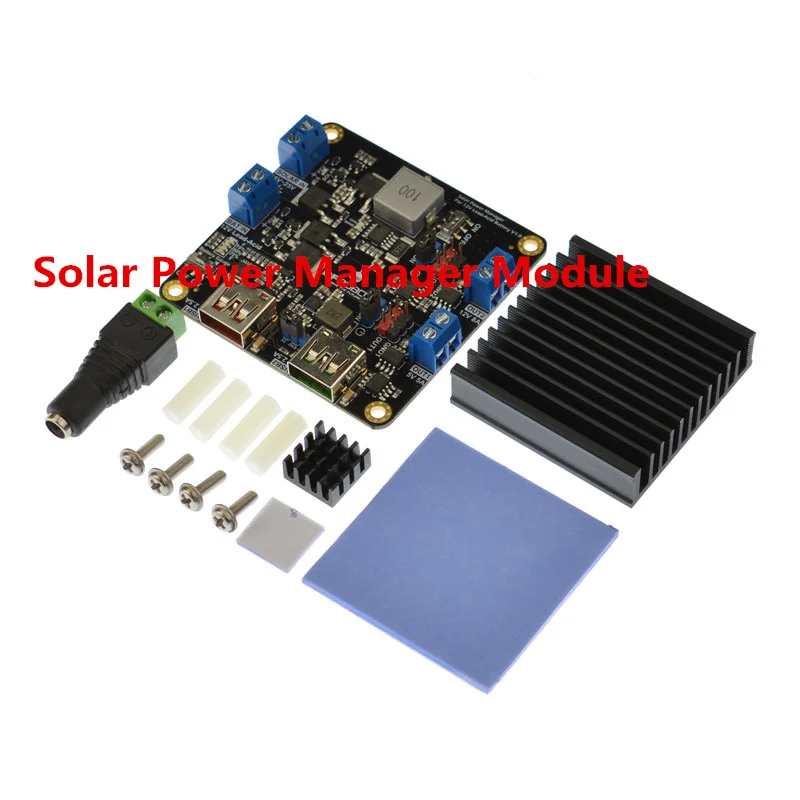 Solar Power Manager (12V Lead-acid battery type) Solar Power Management Module CN3767 Chip with MPPT for IoT Internet of Things