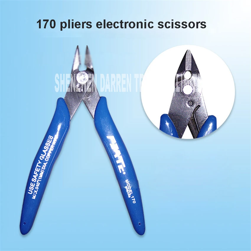 170 clamp pliers Electronics Diagonal Cutters Side Wire Cutter PVC Handle high carbon steel Clamp material Cut diameter 1.2MM