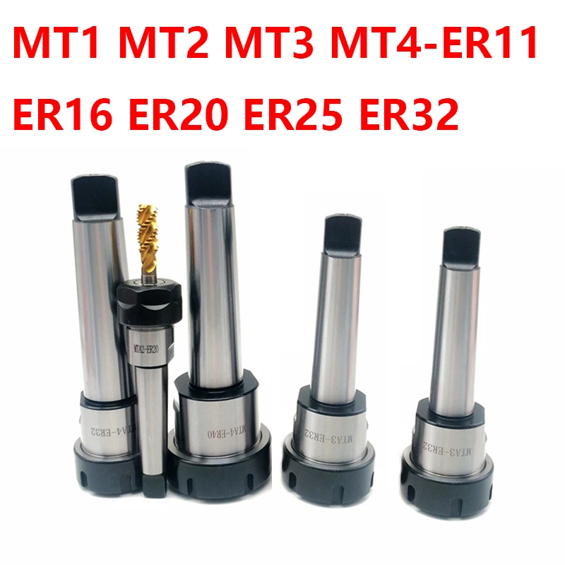 MT1 MT2 MT3 MT4 Morse Côn Nón ER11 ER16 ER20 ER25 ER32 ER40 Collet Chuck Giá Đỡ máy CNC Dụng Cụ Giá Đỡ Kẹp