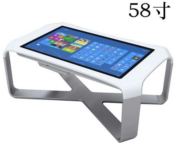 Smart 4K Display Industriële Pc Interactieve Waterdichte 43 "1080P Android Touch Screen Koffie Bureau Tafel