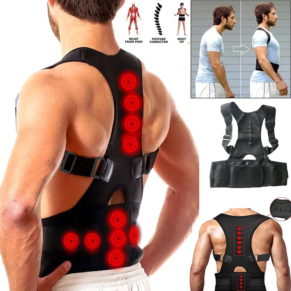 

Magnetic Therapy Posture Corrector Brace Supporter Shoulder Back Support Belt Menwomen Braces And Support Belt Shoulder Posture