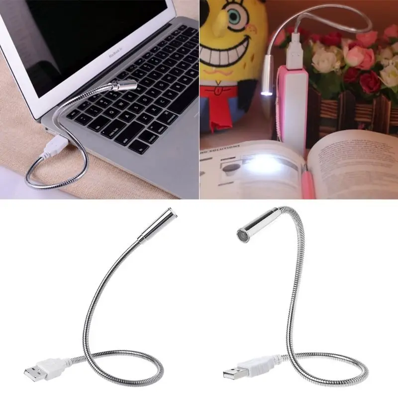 USB Flexible Light Keyboard Lamp Rechargeable Adjustable Hose Night Illumination Plug And Play For PC Computer Desktop Book