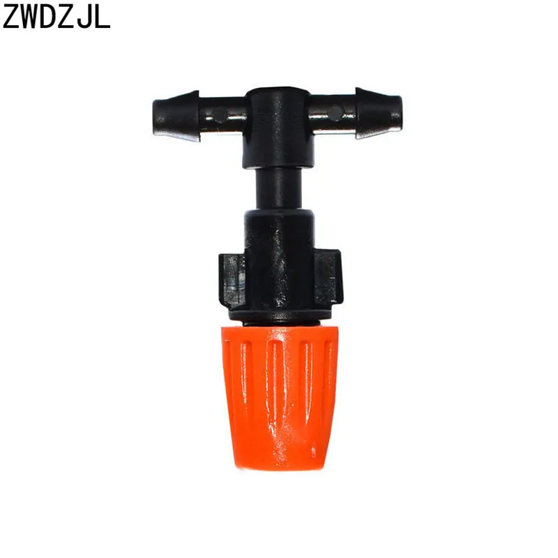 Irrigation Drippers Adjustable Atomizing nozzle Sprinkler water mist sprinkler Automatic Watering Drip System adapter 10pcs