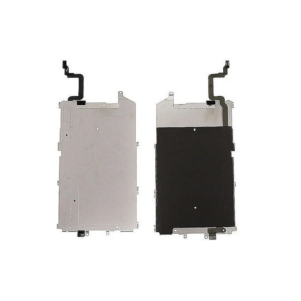 For iPhone 6 6 Plus LCD Screen Back Metal Plate Shield with Home Button Expand Flex Cable Preinstalled Replacement Part