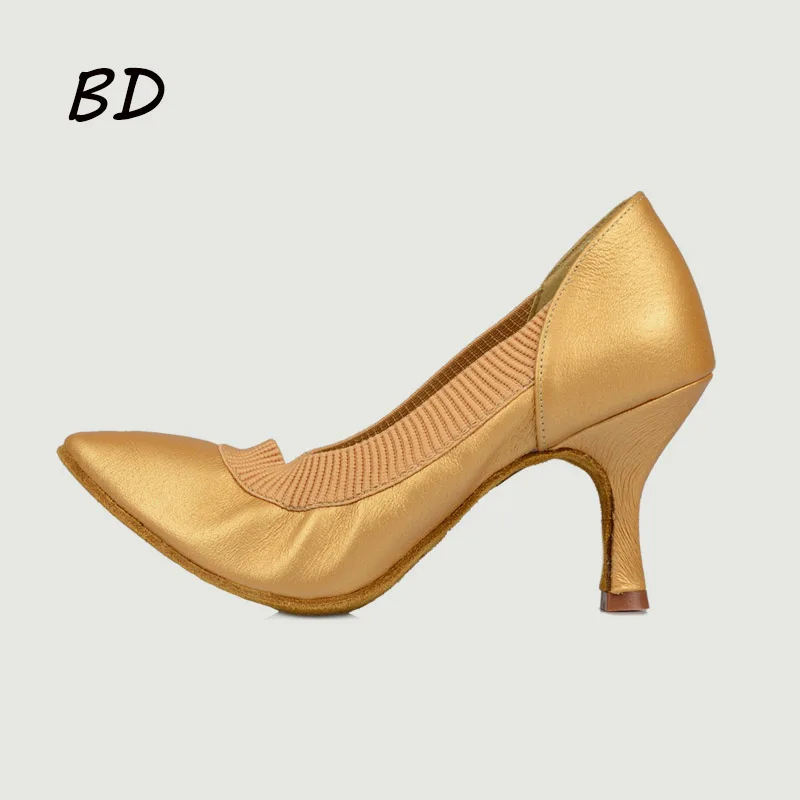 Zapatos de mujer, zapatillas de deporte, zapatos de baile latino, fondo suave, deportes BD DANCE 19, zapato de salón de Jazz moderno, suelas de piel de vaca de diseño elástico