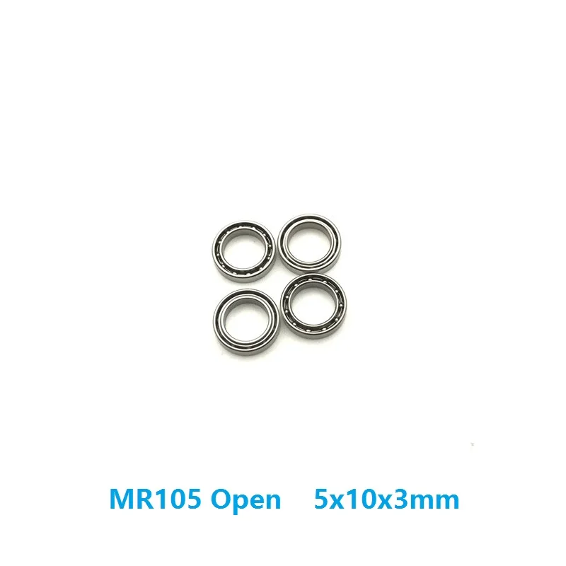 50pcs/lot MR105 Open Type 5x10x3 mm deep groove Ball Bearing Miniature 5*10*3mm