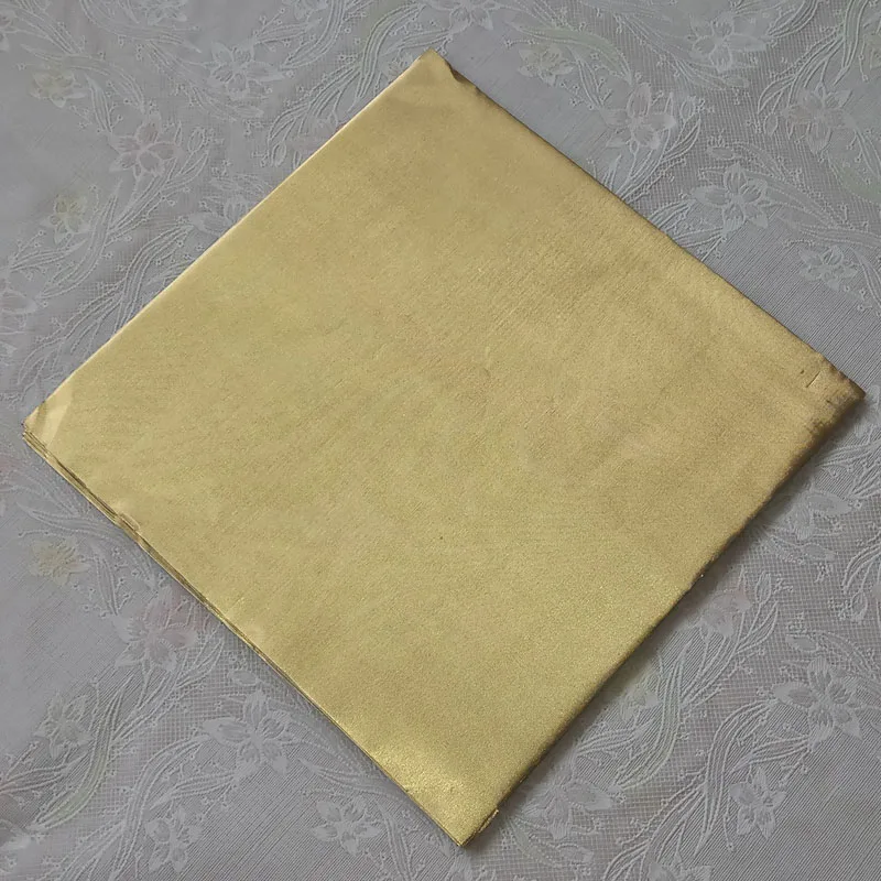 Gold Sweets Candy Package Foil Paper, Chocolate Lolly Foil Wrappers, Square for Gift Decoration, 20x20cm, 100Pcs