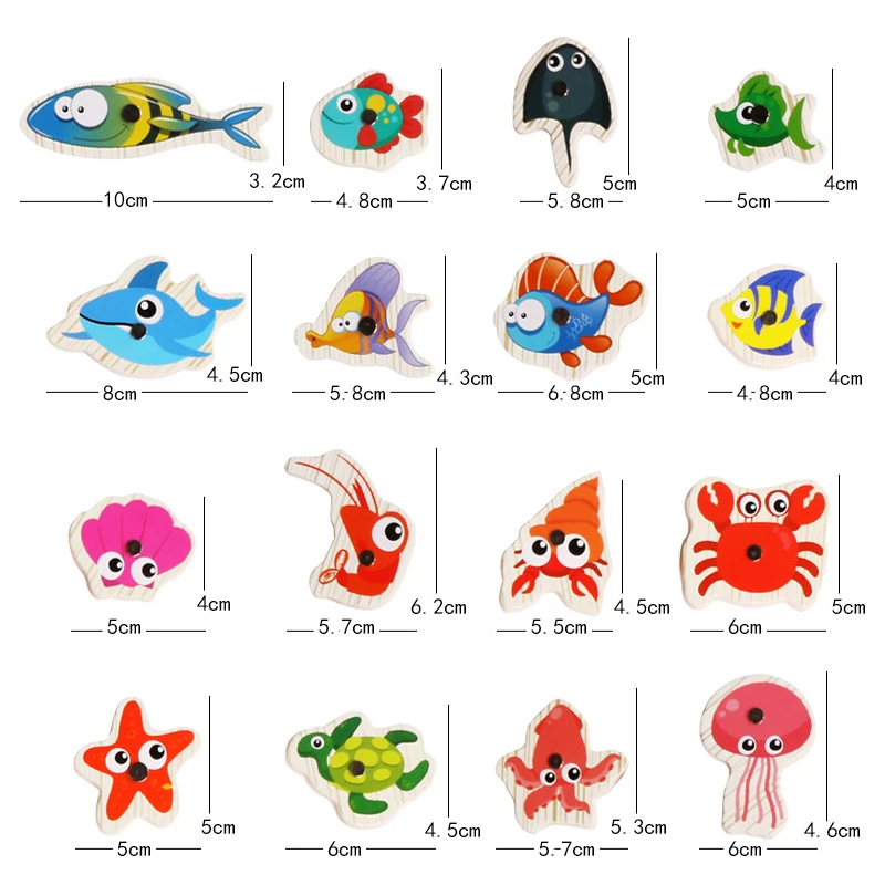 2018 New 20/60pcs Set Magnetic Fishing Toy Game Kids 2/3 Rod 3D Fish Baby Educational Toys Outdoor Fun Kids Toy