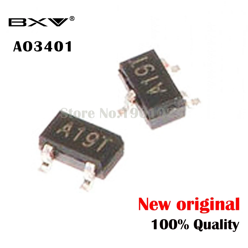 50PCS AO3401A SOT23…