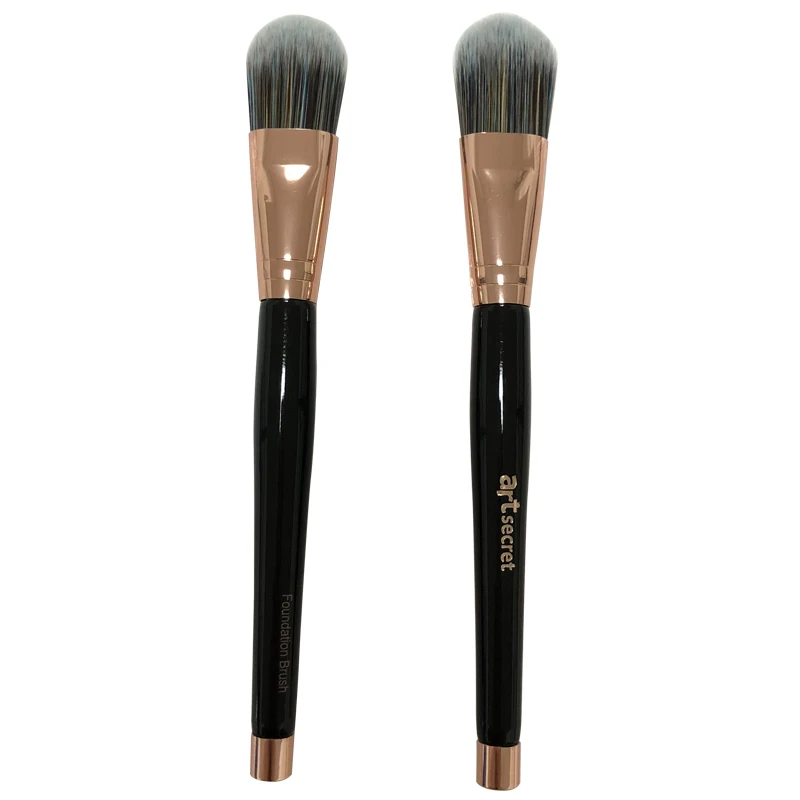 Artsecret Band 1PC Pro Foundation Brush Mask Brush Colorful Hair Rose Gold Ferrule Cosmetics Tool Makeup Brushes for Beauty