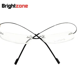 Ultra-light 9 colors fashion rimless glasses frames memory titanium metal eyeglasses frames/prescription rx-able optical frame