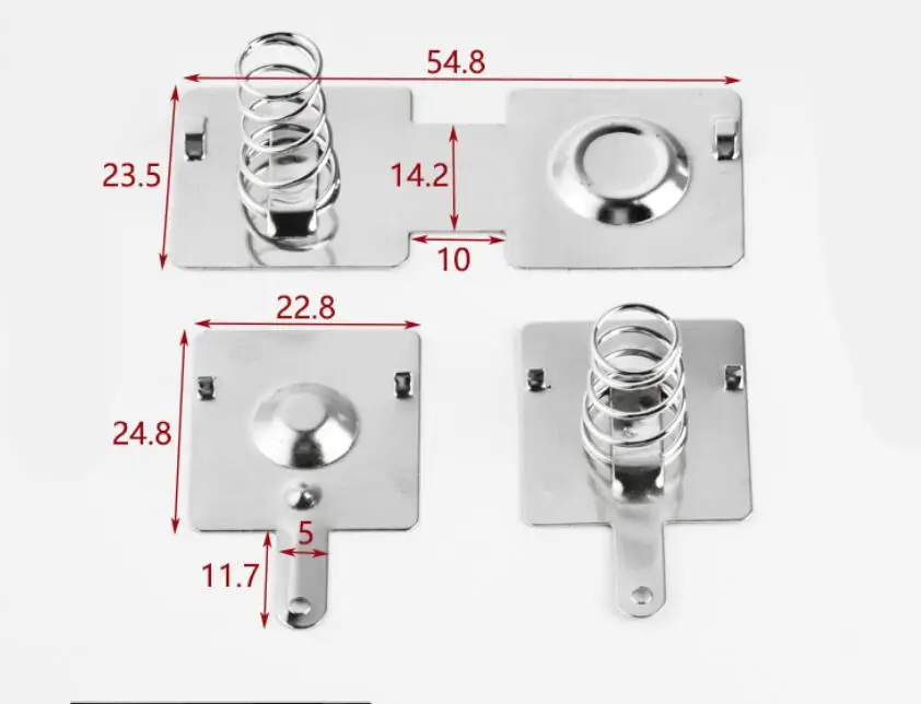 50sets  Battery piece No. 1 Battery shrapnel 24*23MM 1# Positive and negative piece general purpose Lamp spring contact piece