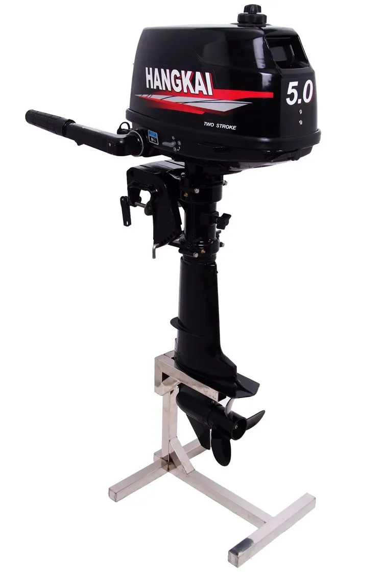 Promotion Factory Price Brand New HANGKAI 2 Stroke 5.0HP /3.7KW Outboards Motor Boats Motor For Sale