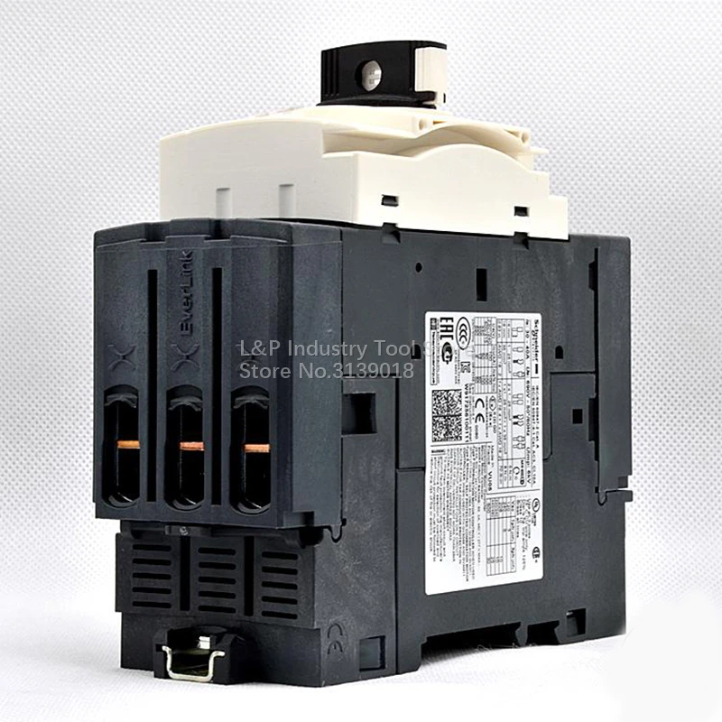 Original Schneider GV3-P40 Magnetic Motor Circuit Breaker Protection EverLink BTR Thermal GV3P40 30-40A 3P Three Phase Knob Type