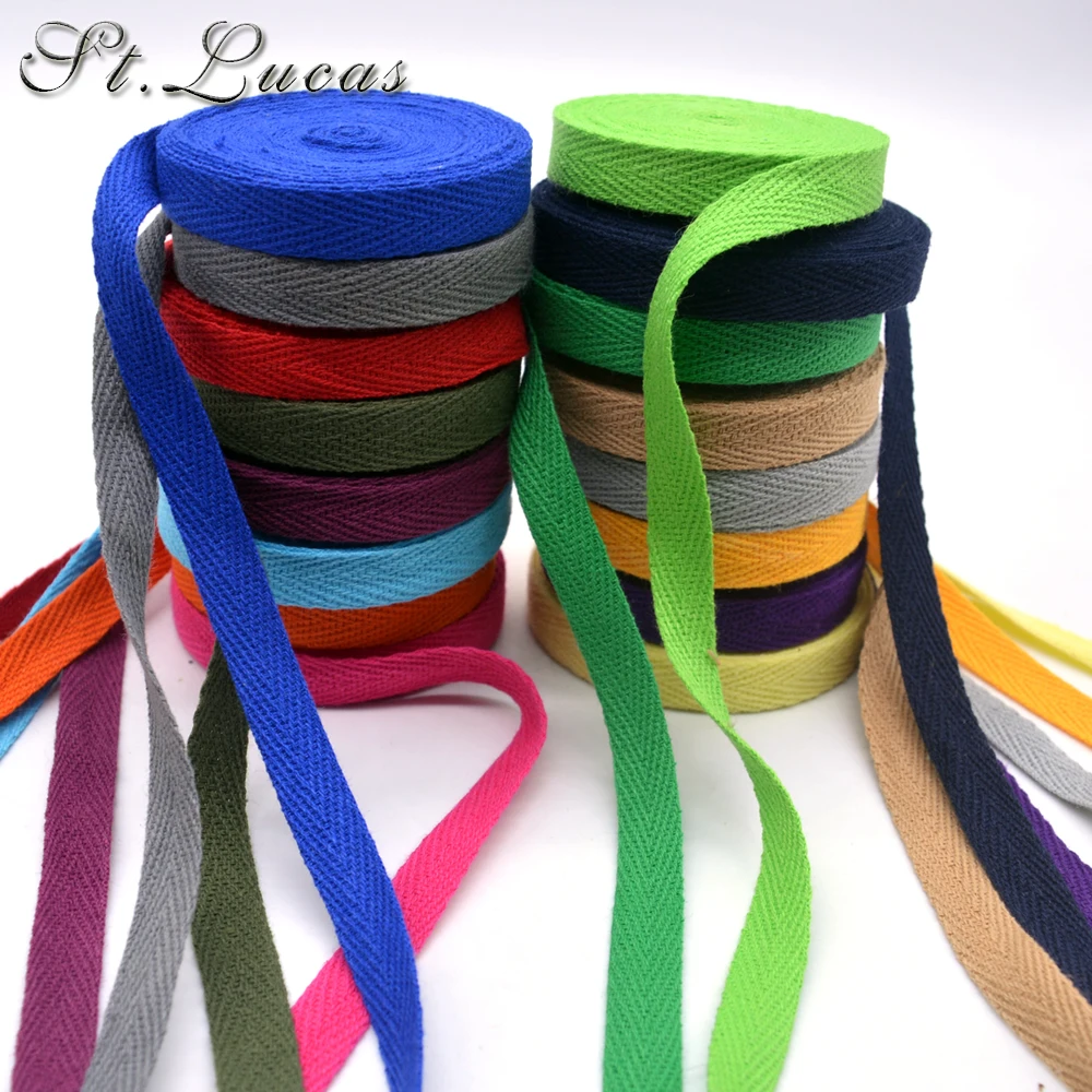 DIY New colourful 20mm chevron 100% cotton ribbon webbing herring bonebinding tape lace trimming for packing accessories