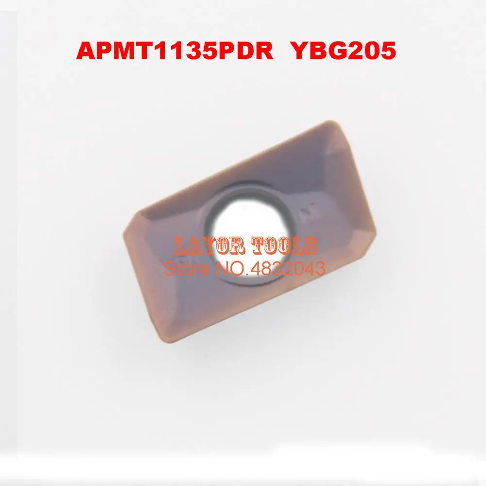 APMT1135PDR YBG205,Best milling insert for Stainless steel APMT1135 tungsten Carbide Cutting tools Milling tools apmt 1135 pdr