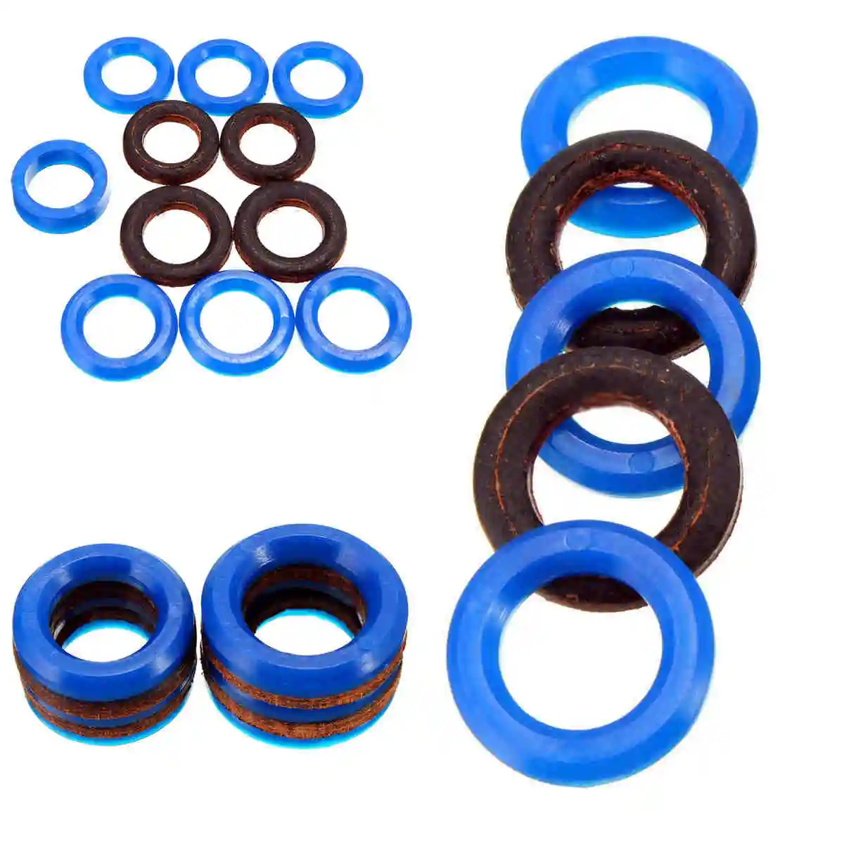 11Pcs x Airless Spray Seal Ring Repair Set 244194 For Spraying Machine Blue&Black