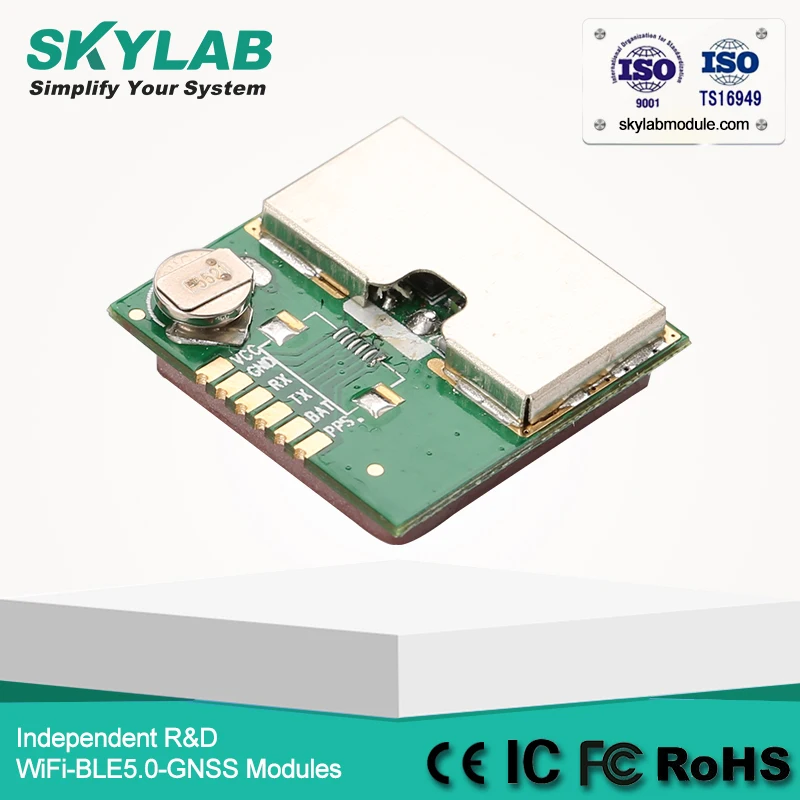 

SKYLAB SKM52 High Sensitivity -165dBm Low Price GPS Module based on MediaTek MT3337 Single Chip