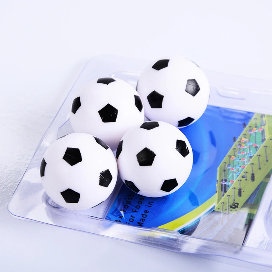 4pcs/set White Resin Soccer Standard Table Football Tables Games Parts Mini Ball Fussball Board Game Babyfoot Entertainment Tool