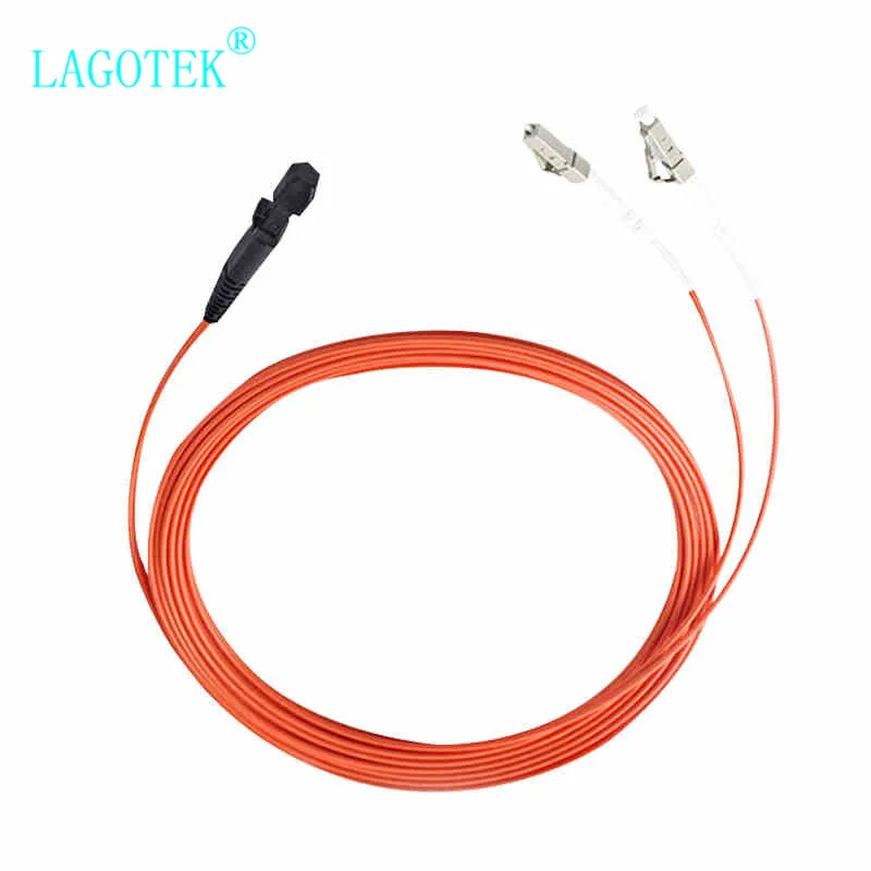 Imagem -03 - Jumper Cabo Mtrj-lc Mtrj Multimodo Duplex para Fibra Óptica lc Patch Cord Óptico 50 125 Peças Lote 3m