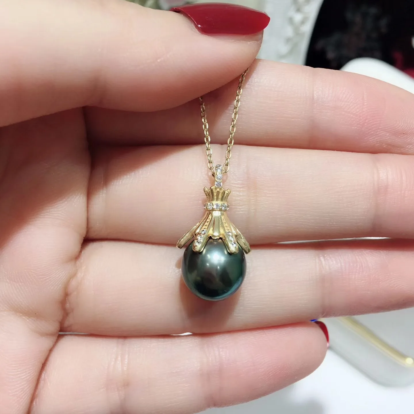 S925 Sterling Silver Pearl Pendant Pemegang Wanita DIY Handmade Craft Pendant Perhiasan Aksesori Perak & Emas 3 Pcs/Lot