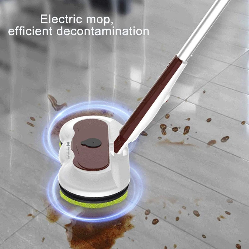 Electric Water Spray Mop Wireless Multi-Function Electric Rotary Mop Rechargeable Electric Floor Cleaner Scrubber Polishing Wax