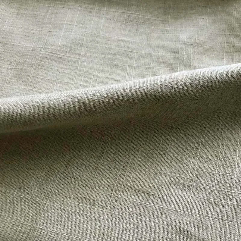 Cotton/Linen Plain Slub Grey Cloth Natural Dyes Free Fabrics for DIY Cushions Oil Painting Handwork Decoration Curtains Textile