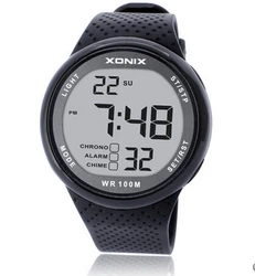 Xonix Men Sports Watch Digital Waterproof 100m Swimming Watch Led Light Chronograph MultiFunction Diver Watch Outdoor Wristwatch