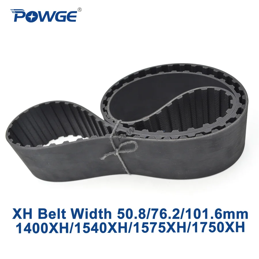 

POWGE Inch XH Synchronous belt 1400XH/1540XH/1575XH/1750XH Teeth 160 176 180 200 Width 50.8/76.2/101.6mm Rubber timing Belt