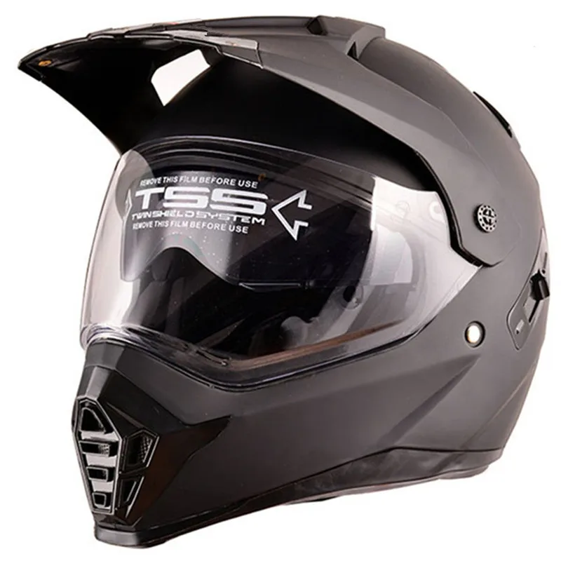 

ECE Matte Black Motorcycle Motocross Racing Off Road Motorbike Full Face Cross Helmet Dual Dot168 Mens