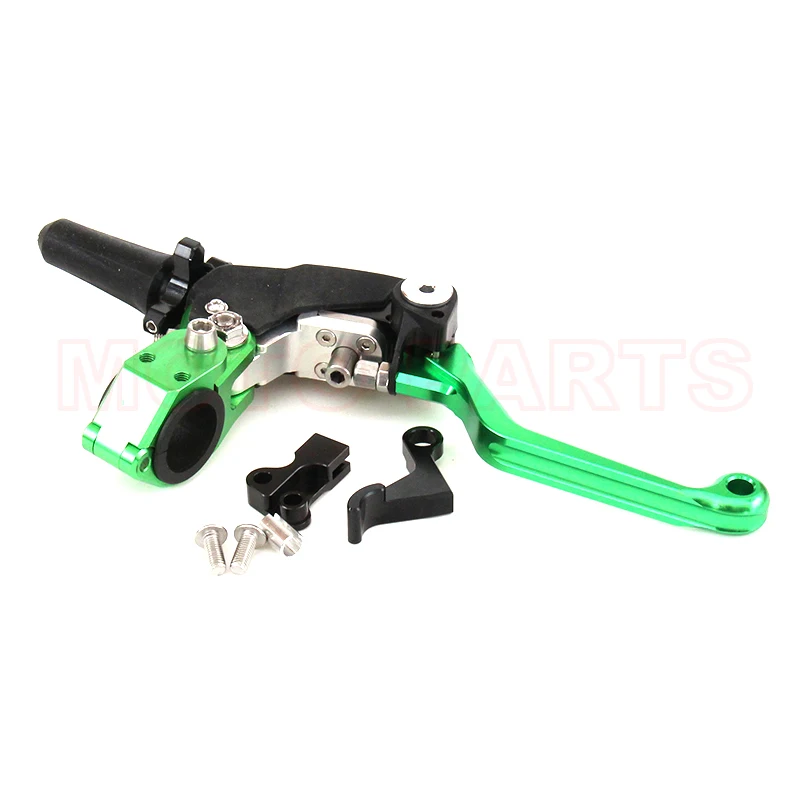 Aluminium CNC billet foldable 3D clutch lever pivot for dirt bike pitbike motocross enduro motard WR TTR CR CRF 125 250