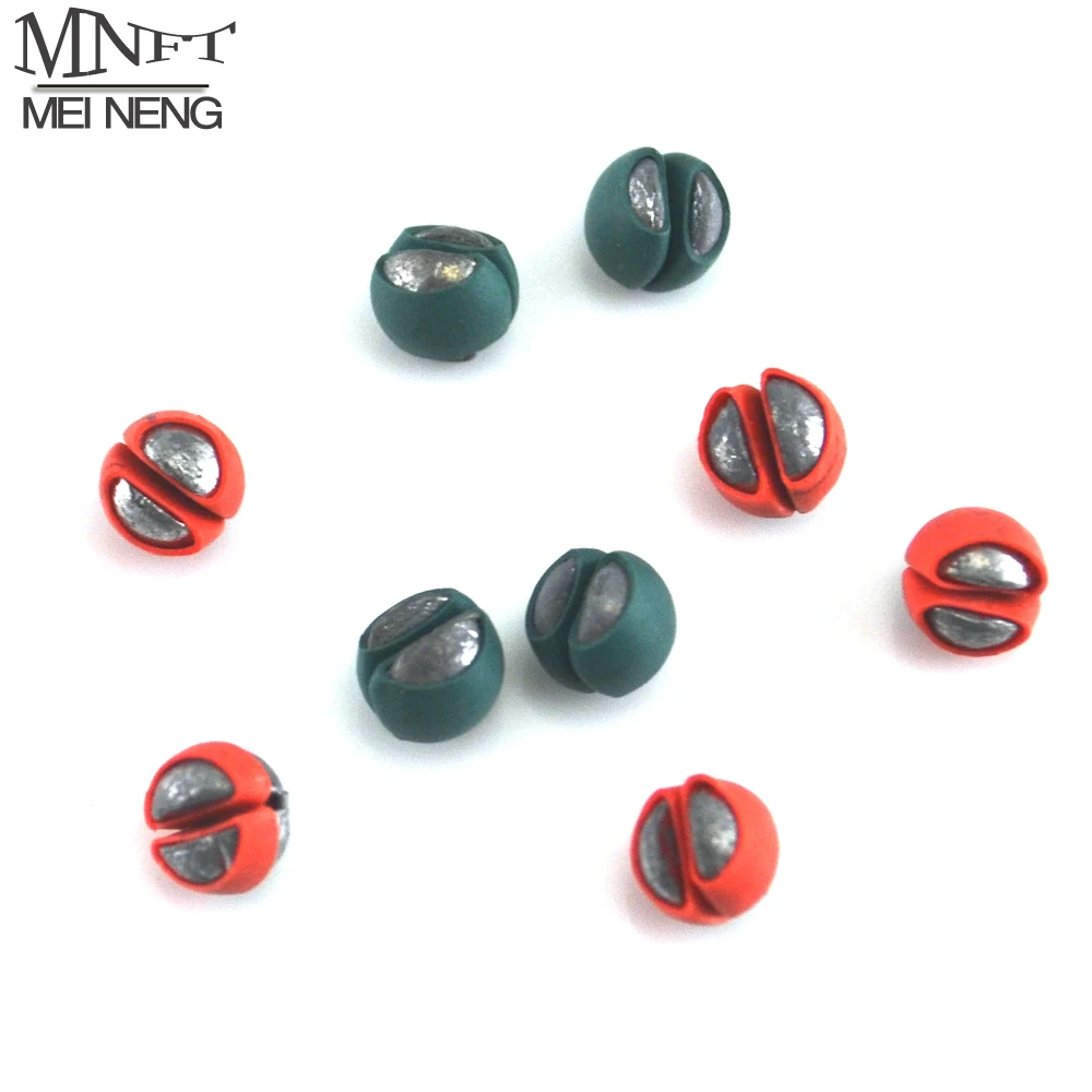 

MNFT New Clip Lead Weight Split Shot Rig Sinkers Multicolor covered with PU Rubber Protect Fishing Line G,1B to 5B