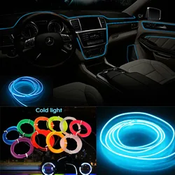 Car Interior Lamp Neon Strip led El Cold Light sticker For Audi A4 A5 A6 A7 A8 TT S4 S3 S5 S6 S7 S8 TT Q3 Q5 7 A1 B5 B6 B7 B8 C5