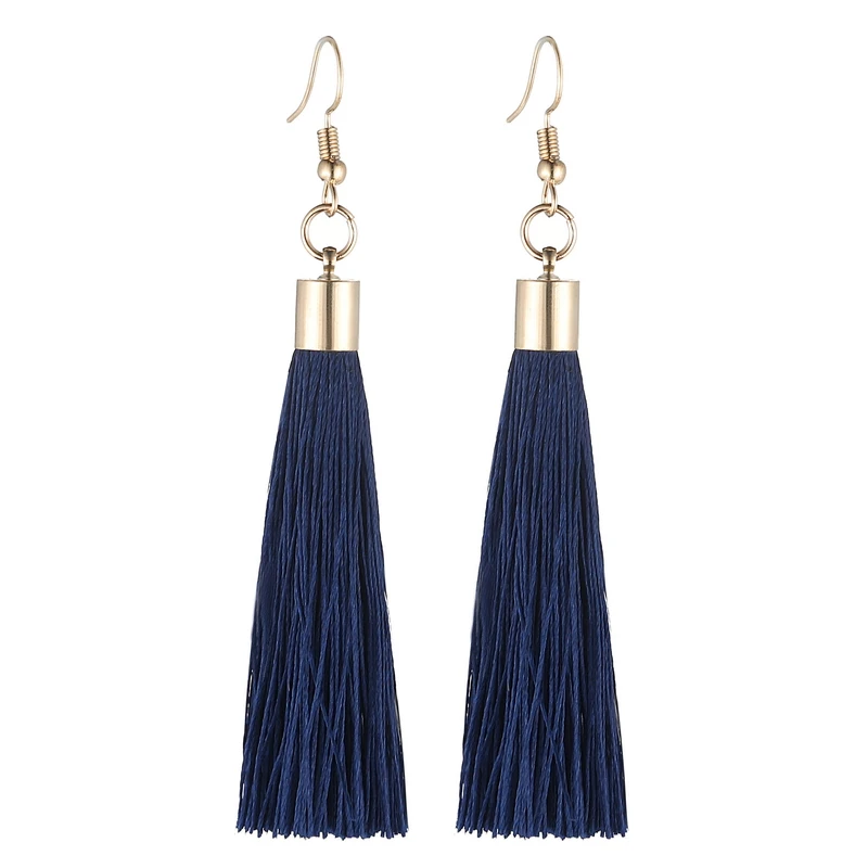 LOVBEAFAS Fringe Quaste Ohrringe Für Frauen Gold Farbe Vintage Lange Tropfen Baumeln Ohrringe Mode Hochzeit Schmuck Party Geschenk – Detail 5