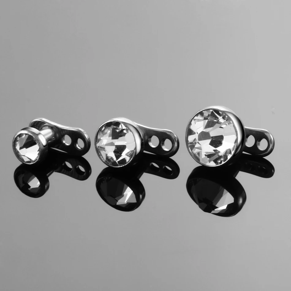 1PC G23 Titanium Dermal Piercings Hide it in Skin Diver Piercings Micro Dermal Piercings Dermal Anchors Piercings Body Jewelry