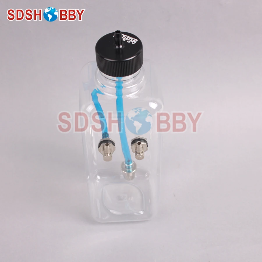 6STARHOBBY 500ml Transparent Fuel Tank for 50-70cc Gasoline Airplanes