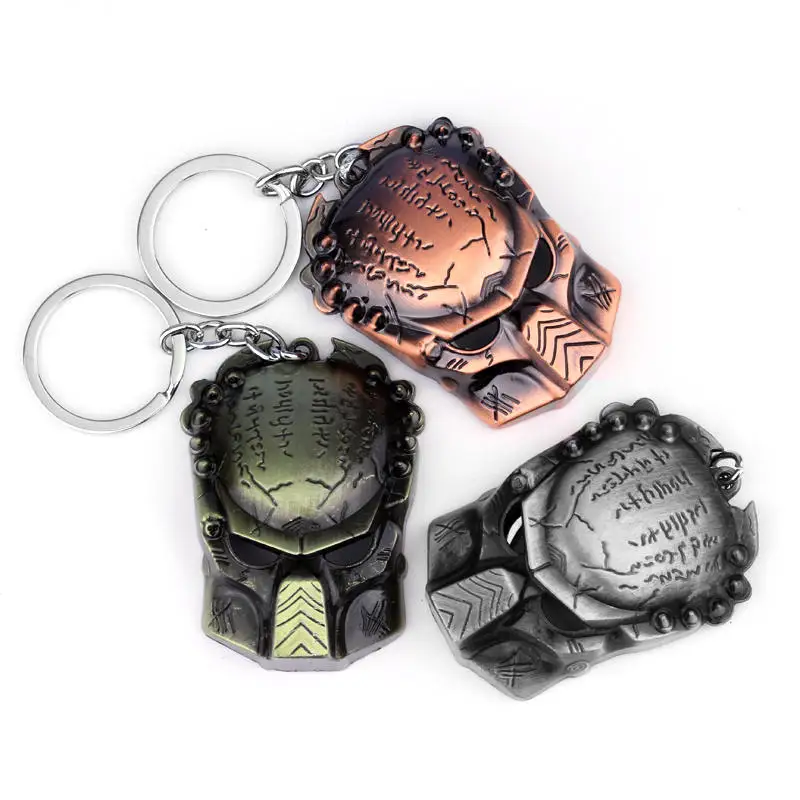 Movie The Predator Metal Keychains High Quality AVP Alien Predator Keyring For Keys Men Car Women Bag Accessories