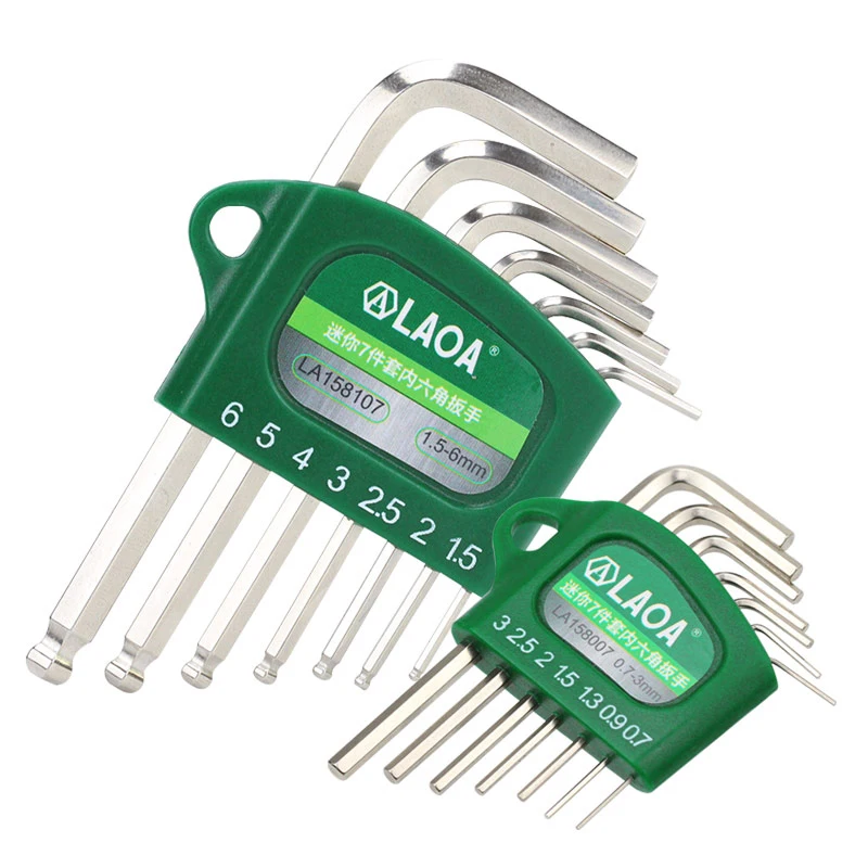 LAOA Mini Lục Giác Cờ Lê S2 Ổ Cắm Đầu Cờ Lê có Từ Bóng Đầu Cờ Lê Dụng Cụ Chìa Khóa Lục Giác Wrenche Bộ