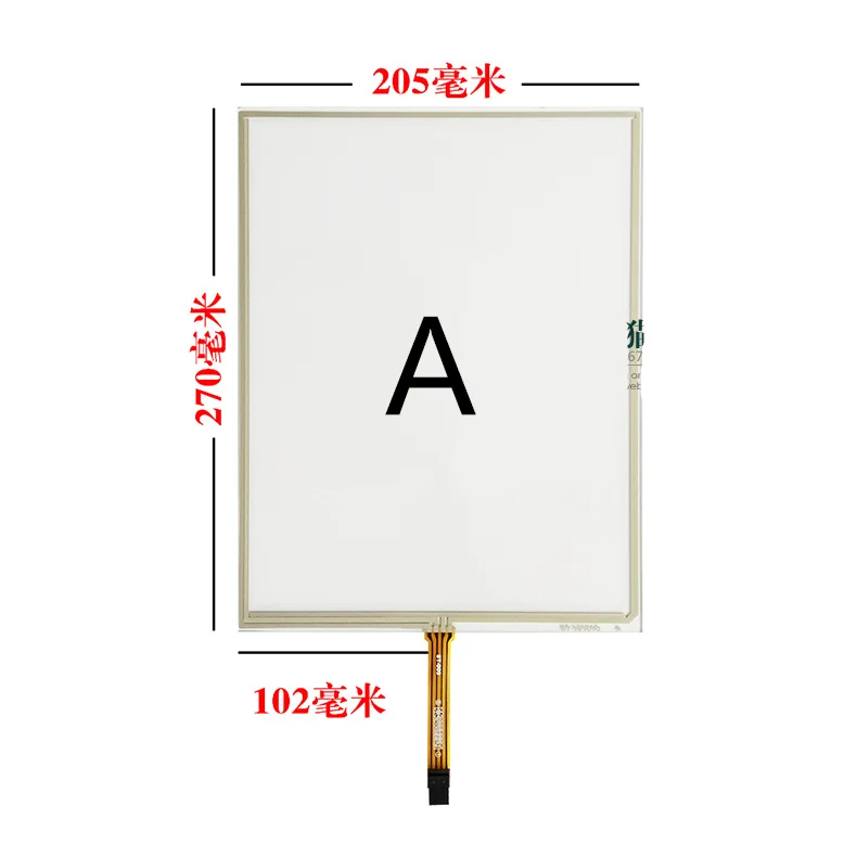 12.1 inch resistive 4:3 touch screen For Industrial display medical device display Point machine machine LCD touch screen