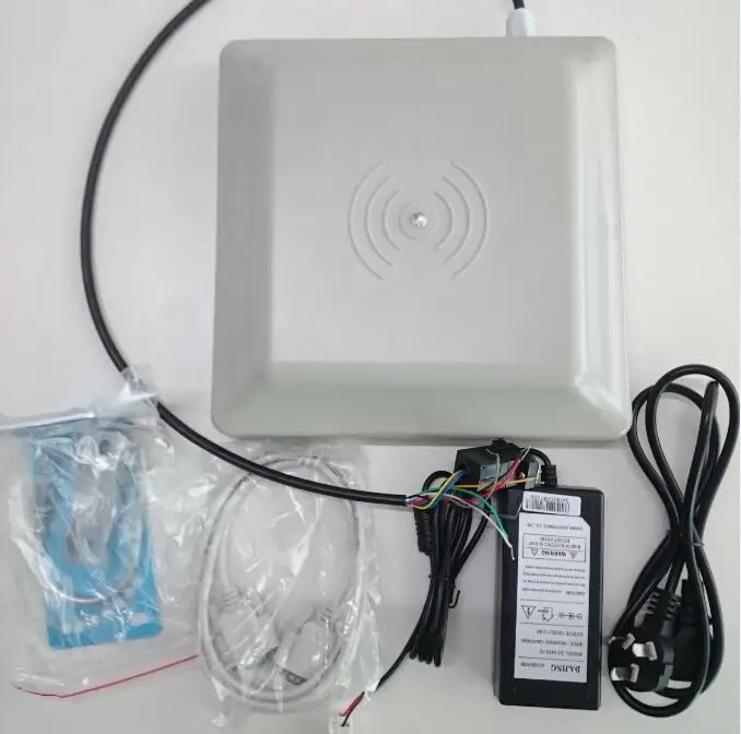 

902MHz-928MHz rs232 rs485 antenna integrated 6m long distance access control uhf rfid reader