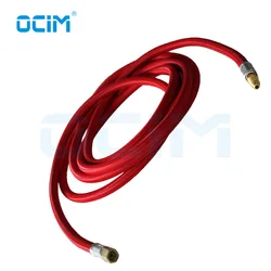 WP26 Tig Welding Cable 8M  soft Rubber on Braided Weave Overlay Power Cable M16*1.5 connector