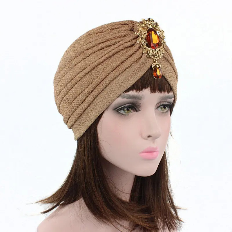 sexy shop fashion Pakistan hat with diamond indian headdress clothing for women Muslim headwear