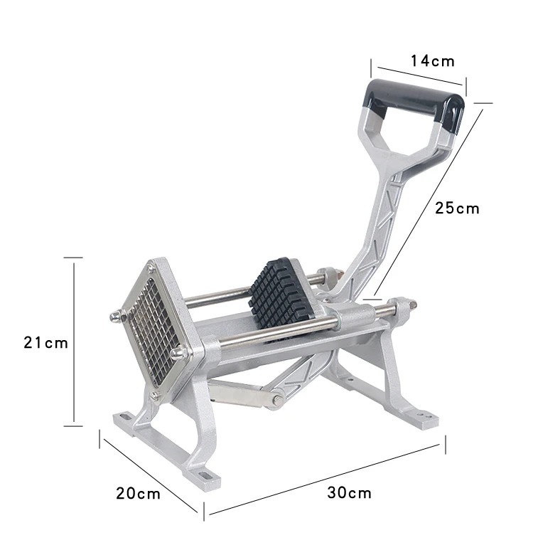 4 pcs شفرات قاطعة بطاطس يدوية القطاعة مطعم الثقيلة الفرنسية فراي القاطع ، قطّاعة بطاطس ، البطاطس القطاعة ، البطاطس إسفين آلة