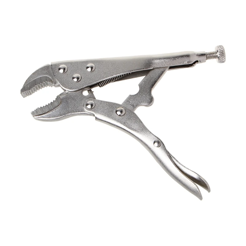 5 Inch Locking Pliers Ground Mouth Straight Jaw Lock Clamp Hand Tools 4XFD